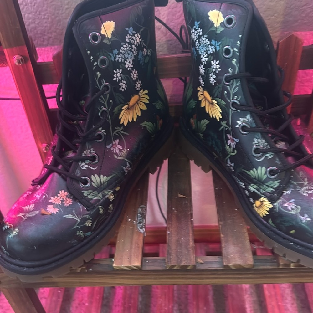 Custom designed boots.